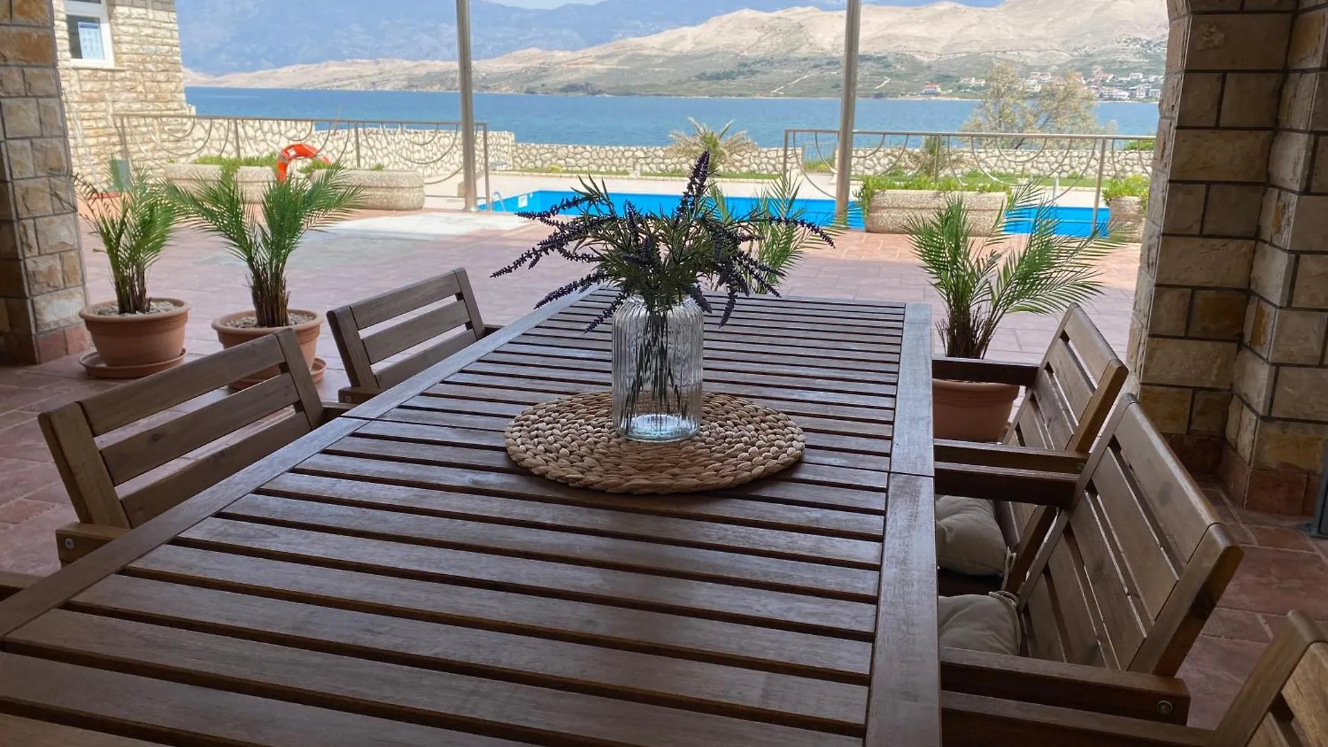 Pool Apartment Antonia Pag Town Croatia